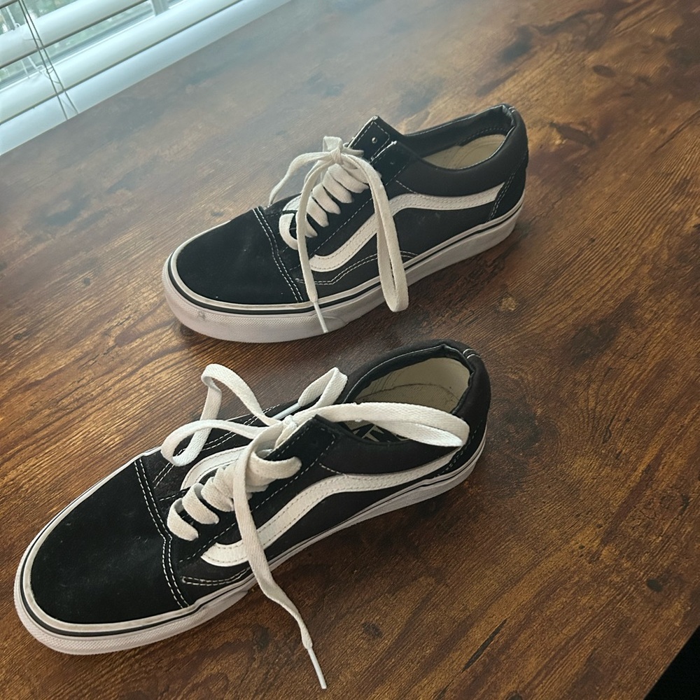 Vans Black and White Sneakers